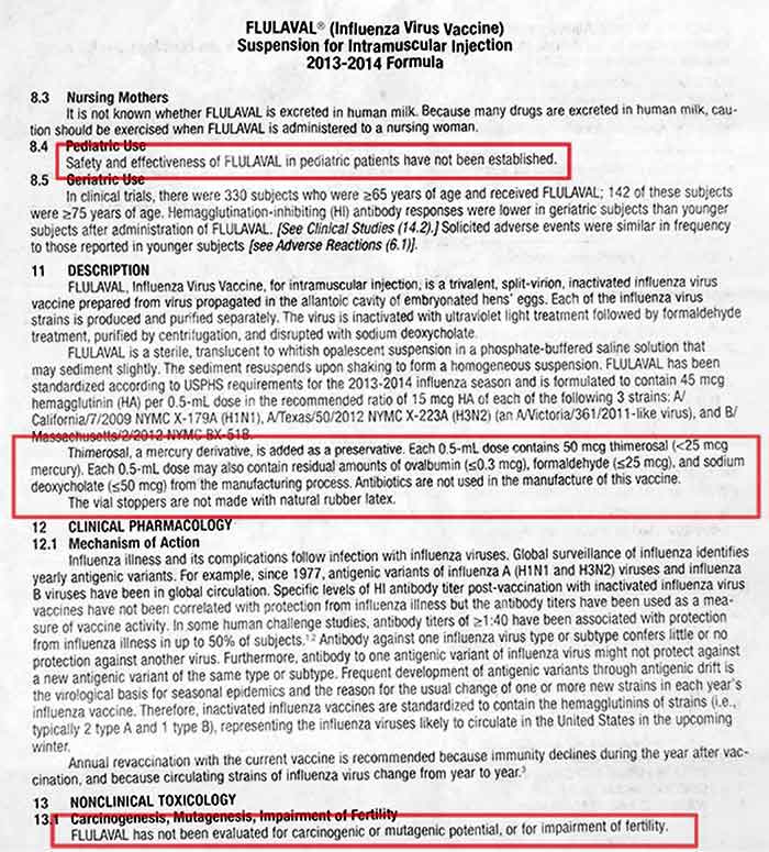 vaccine flulaval-influenza